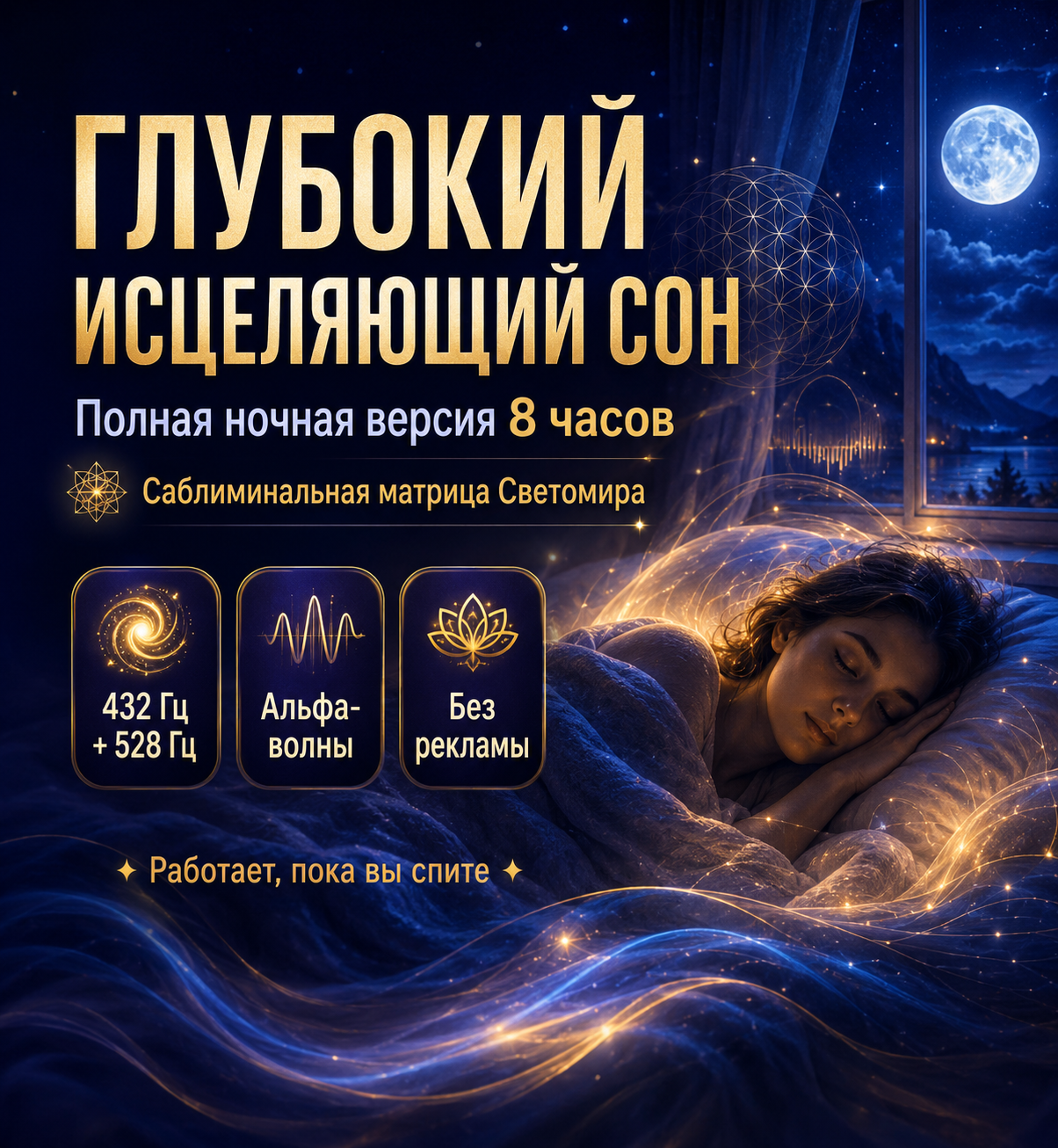 Глубокий исцеляющий сон, полная версия 8 часов